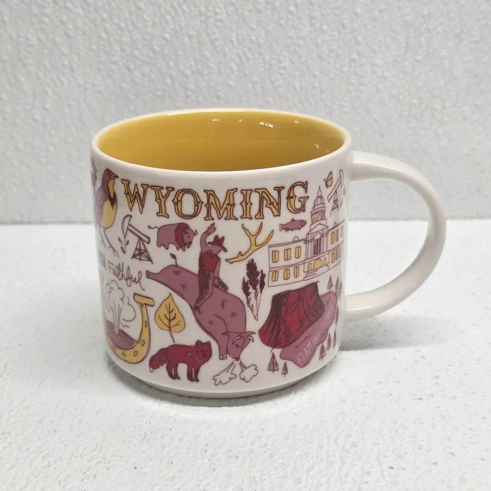 Starbucks Wyoming Been There Series Across The Globe Mug 14 oz 2019 No Box